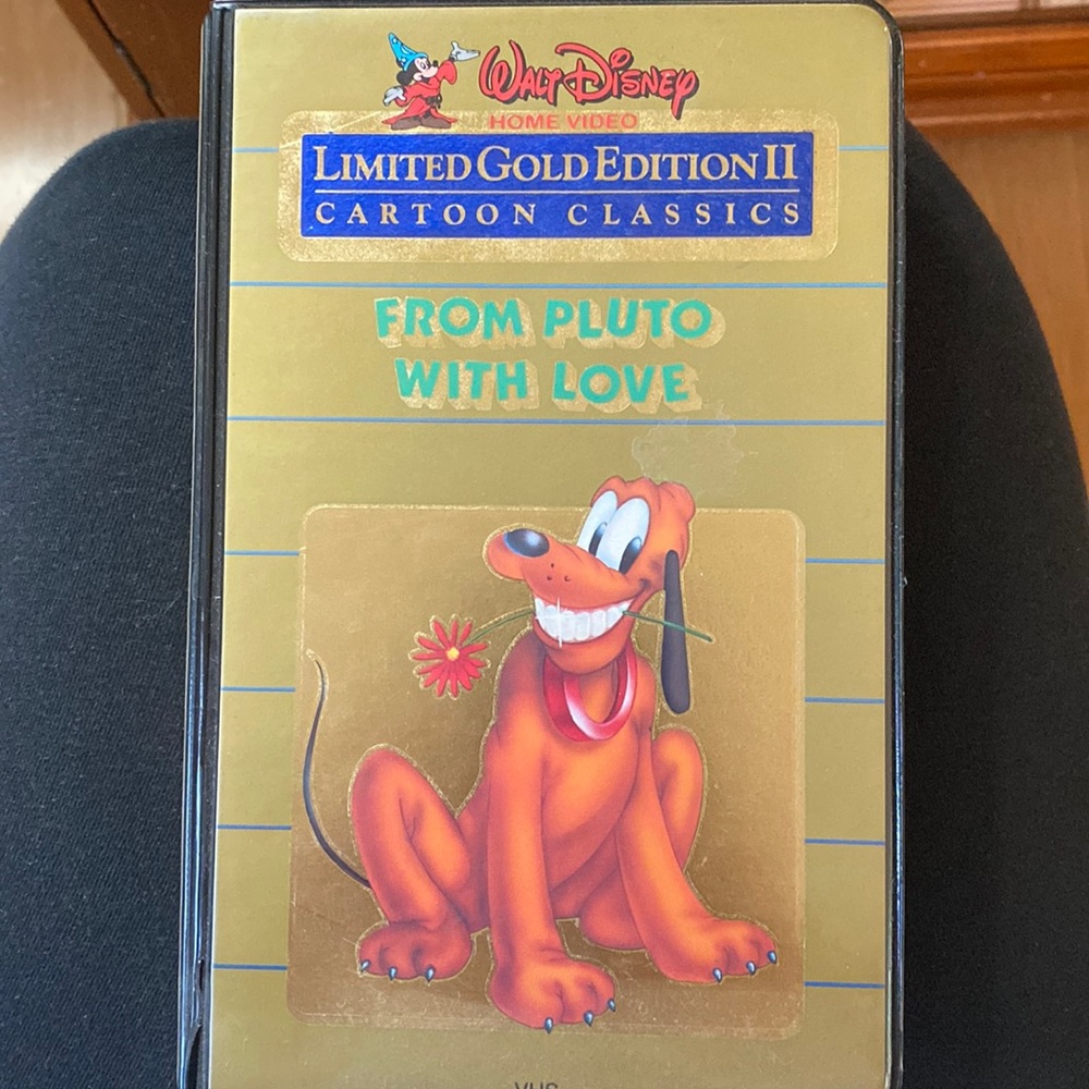 Limited Gold edition Disney cartoon classic vhs